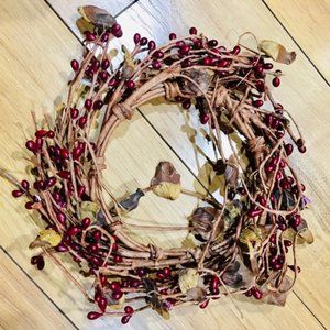 Primitive grapevine rustic wreath - approx 9” wide